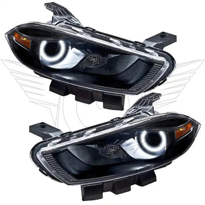 ORACLE Lighting 2013-2014 Dodge Dart Pre-Assembled Headlights - Black Housing (HID Style)