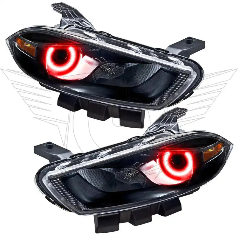 ORACLE Lighting 2013-2014 Dodge Dart Pre-Assembled Headlights - Black Housing (HID Style)