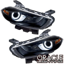 ORACLE Lighting 2013-2016 Dodge Dart Pre-Assembled Halo Headlights - Black Housing (Halogen Style)