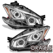 ORACLE Lighting 2009-2014 Nissan Maxima Pre-Assembled Halo Headlights-Non HID-CHROME Housing