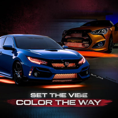 AURA LED Lighting Kit Bundle - Grille + Wheel Well + DreamColor Underglow - Remote Control