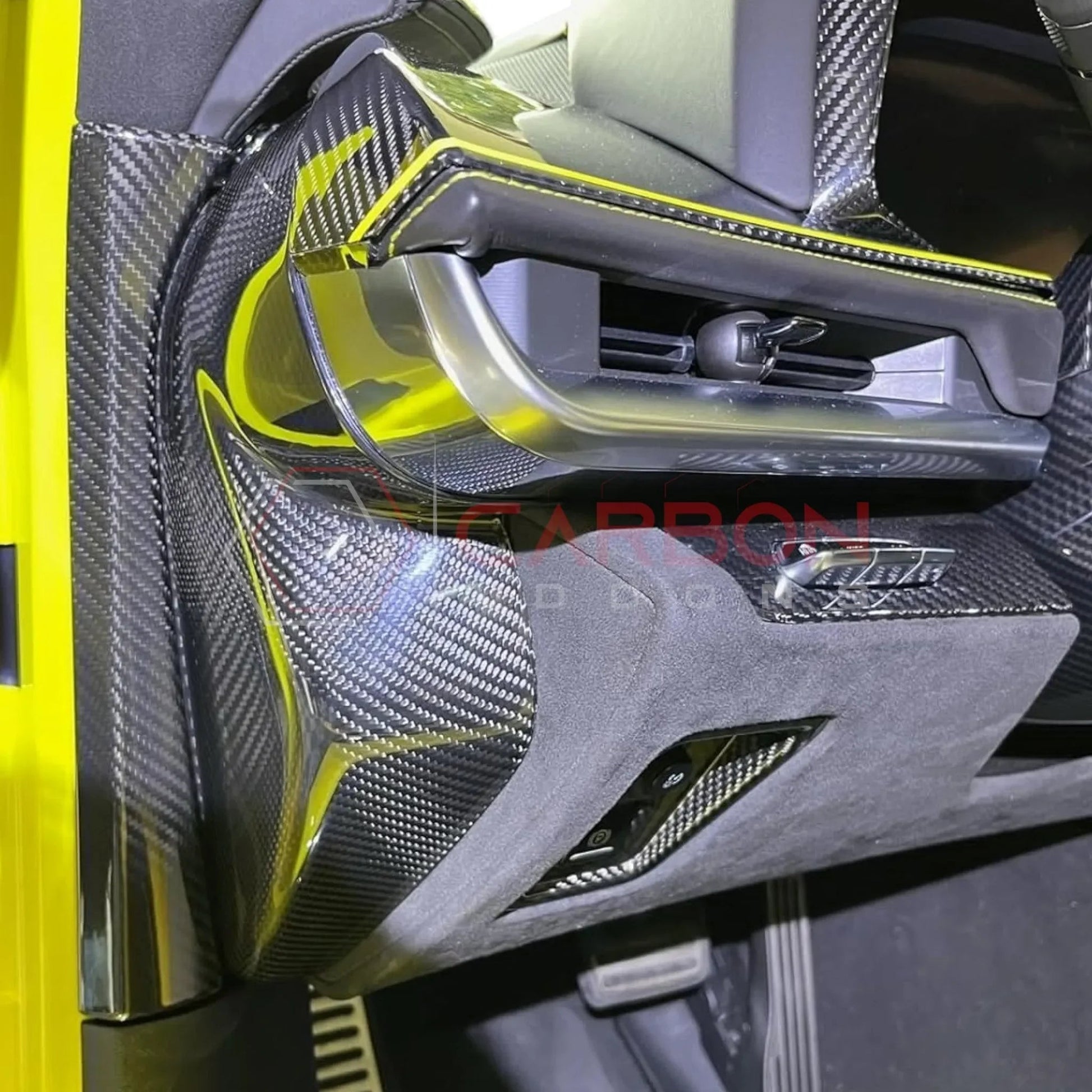 C8 Corvette Real Carbon Fiber Dashboard Side Trim Covers | Interior Upgrade (2020-2027)