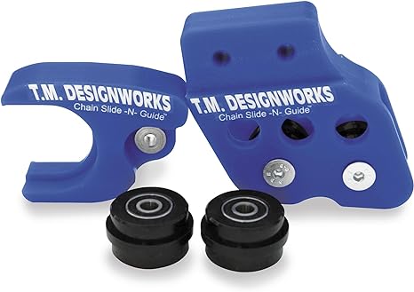 T.M. Designworks Factory Edition 2 Rear Chain Guide - Blue RCG-YZ3-BU