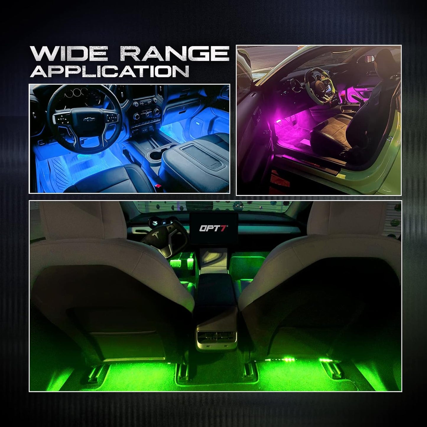 AURA Under The Hood Bundle ( Interior LED Kit + Engine Bay LED Kit + Grille LED Kit ) - Remote Control