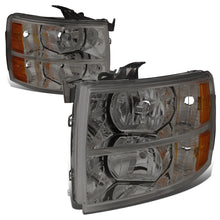 Dna Motoring Hlohcsil07smam Smoke Lens Amber Headlights Compatible With 0713 Silverado 1500