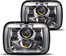 2020-2021 New Osram Chips 180w Dot 500 Brighter Antiglare H6054 5x7 7x6 LED Headlights With Turn Signal Drl Hilow Sealed Beam Compatible Jeep Cherokee Xj Wrangler Yj Ford Chevrolet Gmc Toyota Nissan Etc