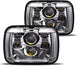2020-2021 New Osram Chips 180w Dot 500 Brighter Antiglare H6054 5x7 7x6 LED Headlights With Turn Signal Drl Hilow Sealed Beam Compatible Jeep Cherokee Xj Wrangler Yj Ford Chevrolet Gmc Toyota Nissan Etc