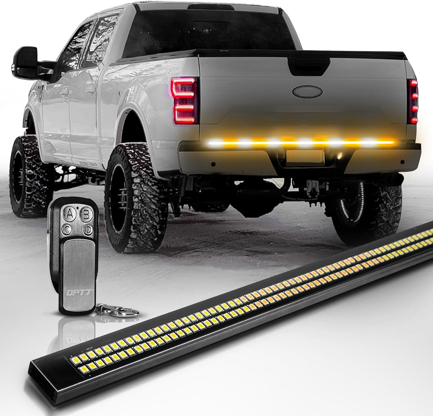 60-Inch Double Row LED Tailgate Warning Light Bar