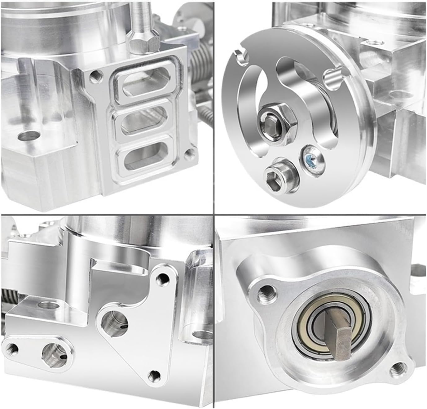 SPDZ1 70mm Silver Billet Aluminum Throttle Body For Integra RSX DC5 Civic SI EP3 K20 K20A K-Series