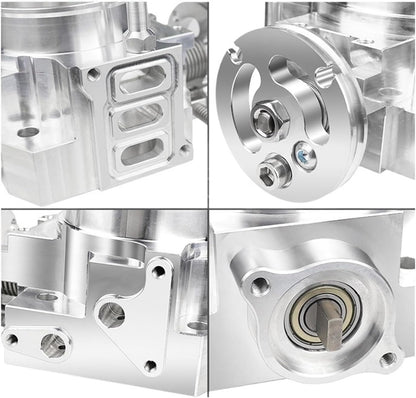 SPDZ1 70mm Silver Billet Aluminum Throttle Body For Integra RSX DC5 Civic SI EP3 K20 K20A K-Series