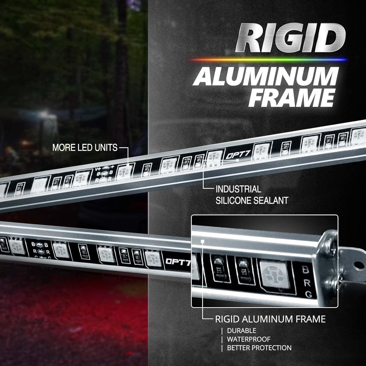 AURA PRO Class B & B+ RV Camper LED Aluminum Underglow Lighting Kit - Bluetooth Enabled APP Full Color Spectrum