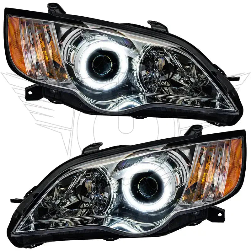 2008-2009 Subaru Legacy Pre-Assembled Headlights - Chrome
