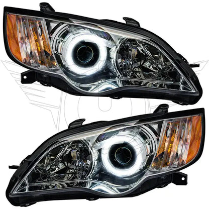 2008-2009 Subaru Legacy Pre-Assembled Headlights - Chrome
