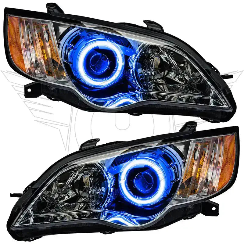 2008-2009 Subaru Legacy Pre-Assembled Headlights - Chrome