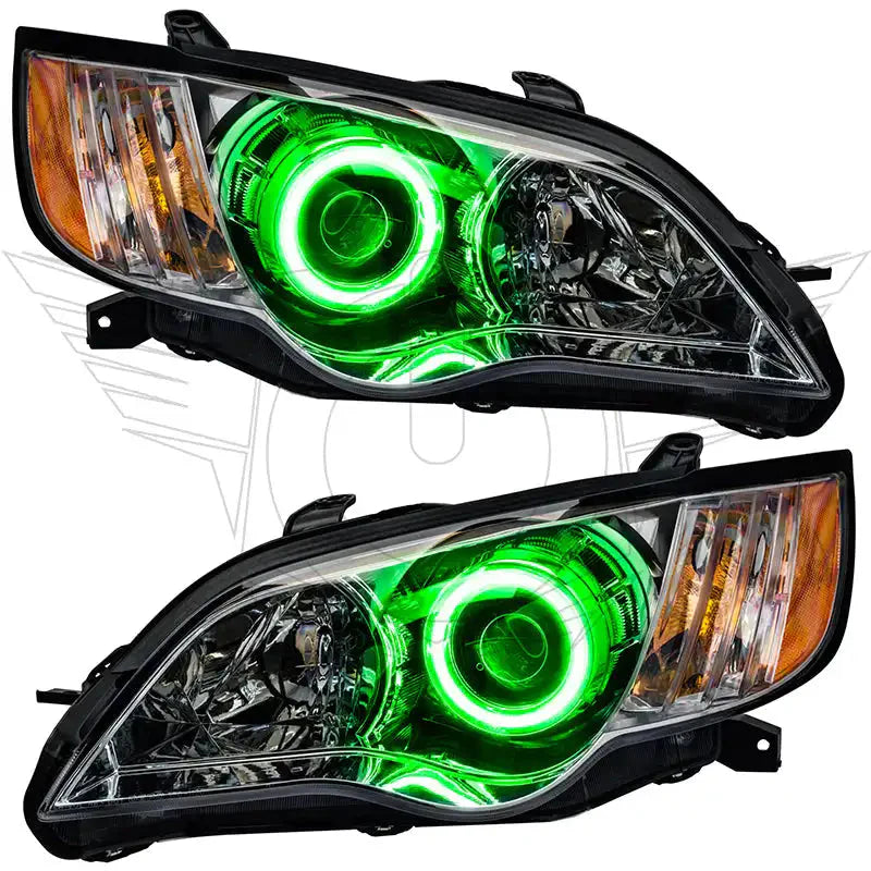 2008-2009 Subaru Legacy Pre-Assembled Headlights - Chrome