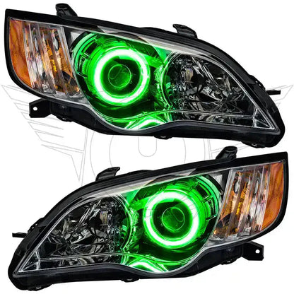 2008-2009 Subaru Legacy Pre-Assembled Headlights - Chrome