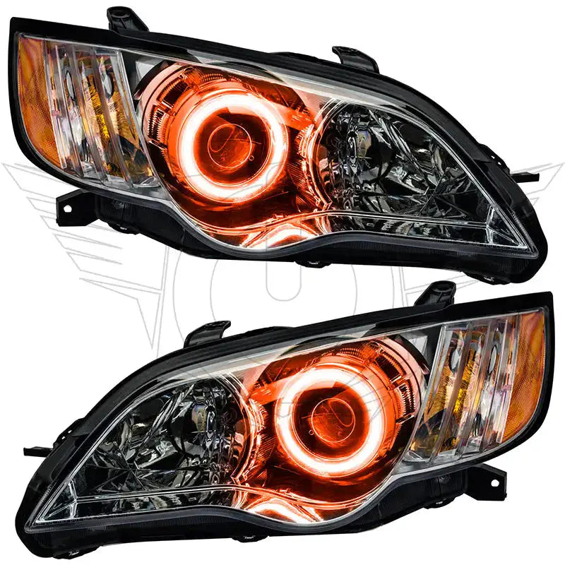 2008-2009 Subaru Legacy Pre-Assembled Headlights - Chrome