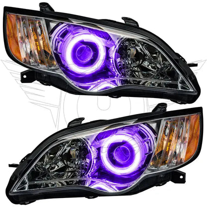 2008-2009 Subaru Legacy Pre-Assembled Headlights - Chrome