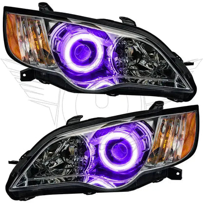2008-2009 Subaru Legacy Pre-Assembled Headlights - Chrome