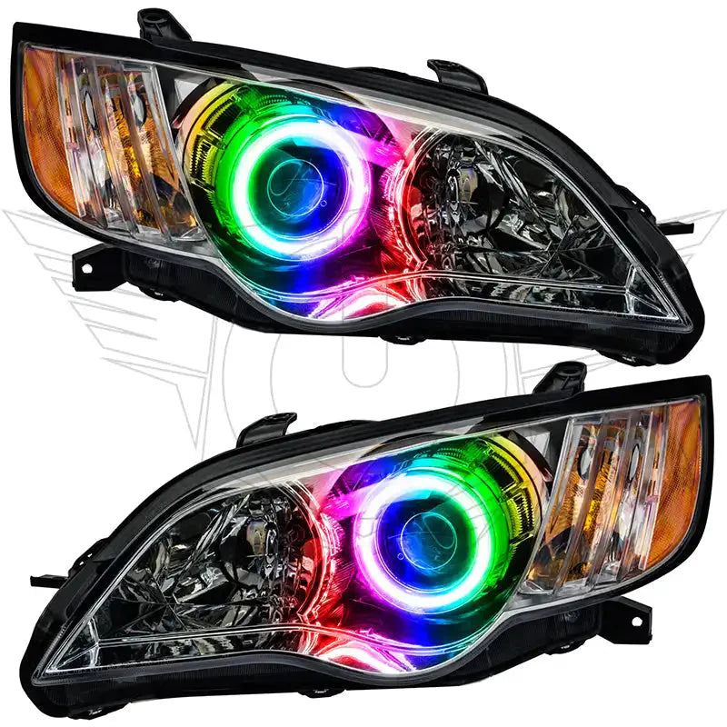 2008-2009 Subaru Legacy Pre-Assembled Headlights - Chrome