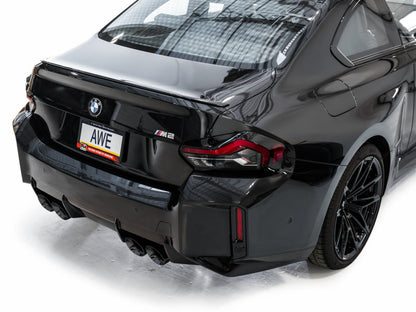 AWE Tuning 23-24 BMW G87 M2 SwitchPath Edition Exhaust - Diamond Black Tips 3025-43487