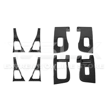 2020-Up Tesla Model 3 & Y Carbon Fiber Interior Door Glass Lifting Panel Cover