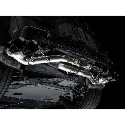 AWE Tuning 2020+ Chevrolet Corvette (C8) Track Edition Exhaust - Quad Diamond Black Tips