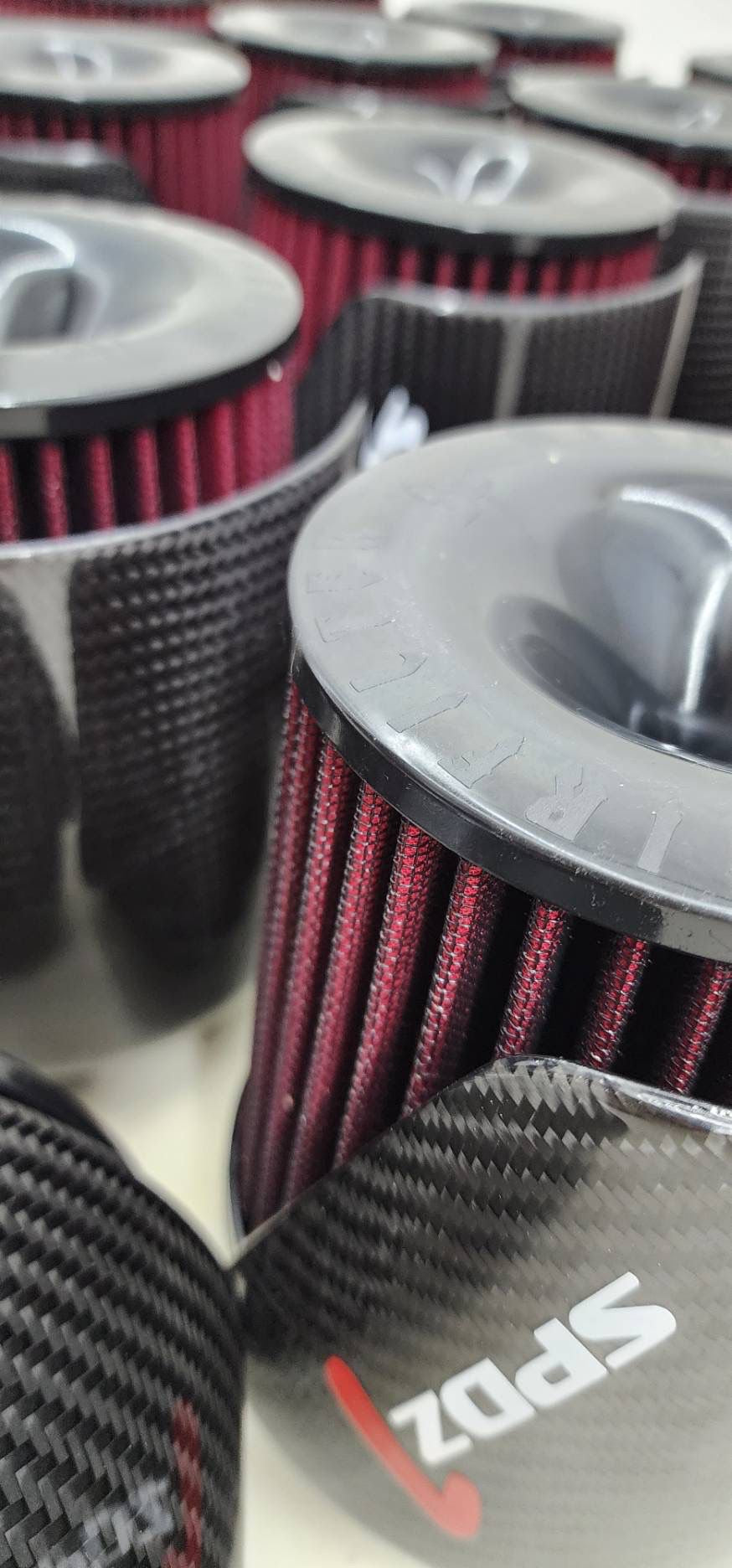 SPDZ1 Carbon Cover High Velocity 3” Inlet Intake Filter