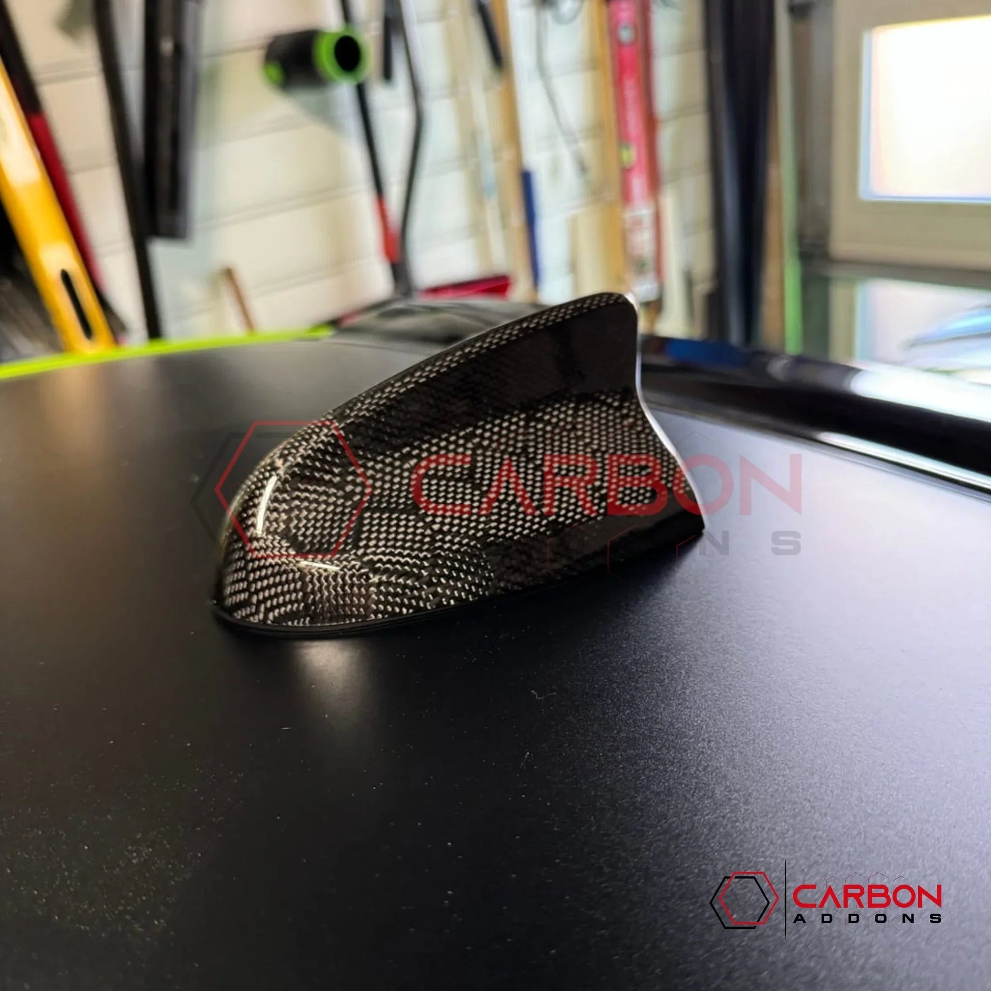 Dodge Charger 2015-2024 Real Carbon Fiber Shark Fin Antenna Cover