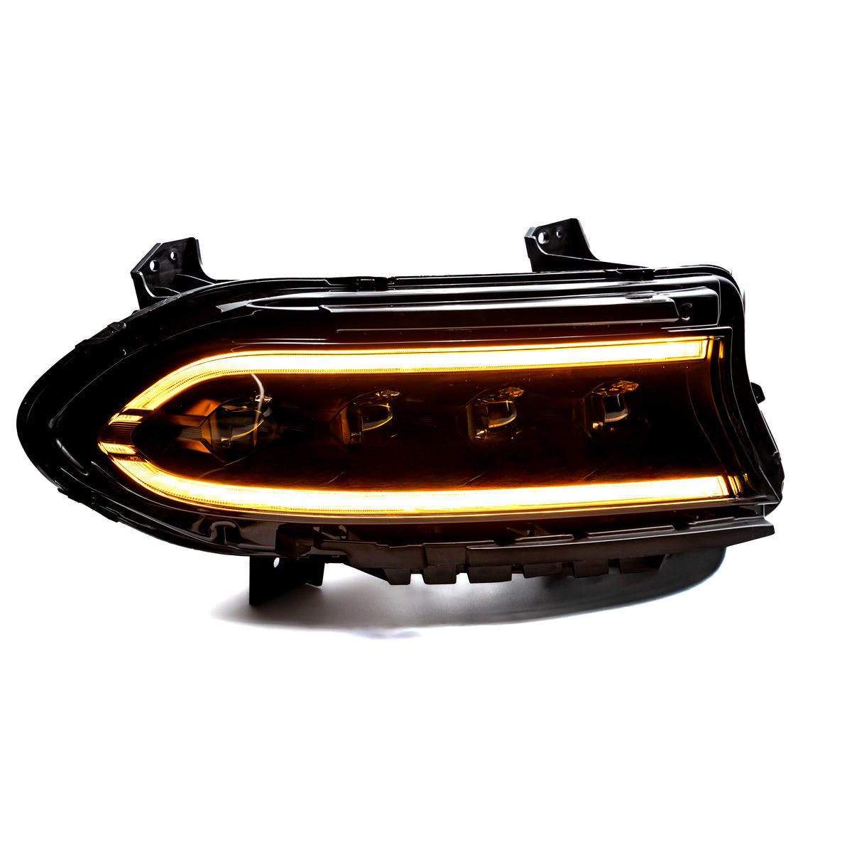 SPDZ1 2015–2024 Dodge Charger Hellfire LED Headlights w/ Switchback DRL & Amber Sequential Turn Signals