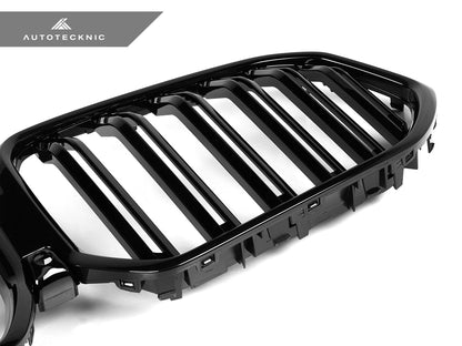 AutoTecknic Dual-Slats Gloss Black Front Grille - G06 X6 LCI