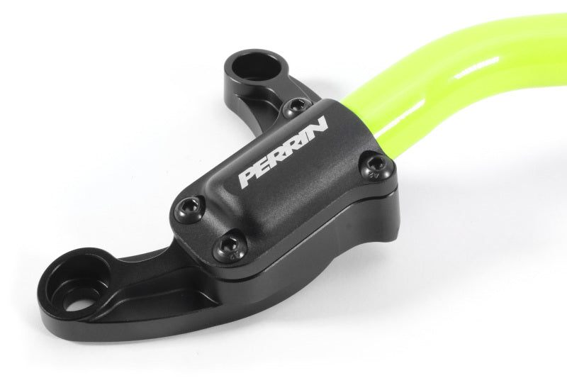Perrin [22-25 WRX] Strut Brace w/ Billet Feet - Neon Yellow | PSP-SUS-061NY