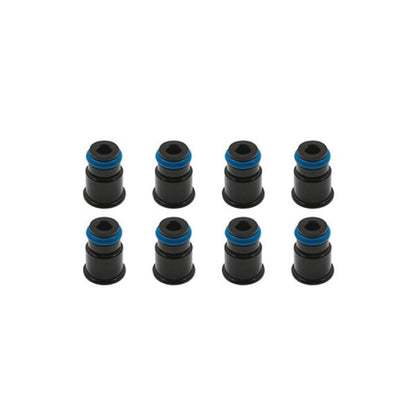 BLOX Racing 14mm Adapter Top (1/2in) w/Viton O-Ring & Retaining Clip (Set of 8) BXEF-AT-14S-8
