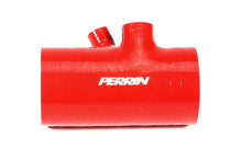 Perrin [22-24 WRX] Red 3in Turbo Inlet Hose w/ Nozzle | Short