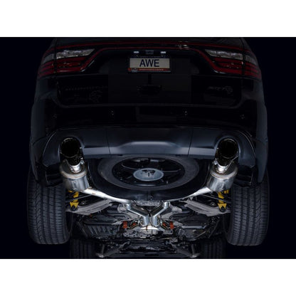 AWE Tuning 18-23 Dodge Durango SRT & Hellcat Touring Edition Exhaust - Diamond Black Tips