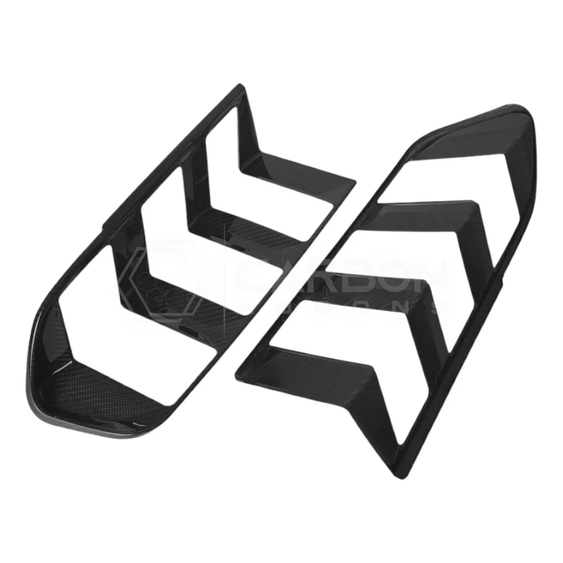 Real Carbon Fiber Taillight Trim Covers for 2024+ Ford Mustang