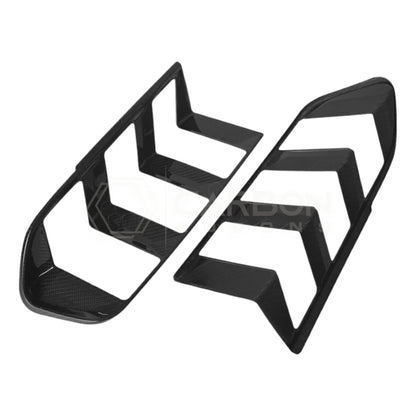Real Carbon Fiber Taillight Trim Covers for 2024+ Ford Mustang