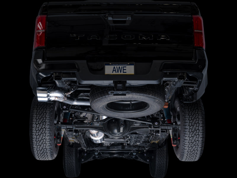 AWE Tuning AWE Exhaust for 4th Gen Toyota Tacoma Dual Chrome Silver Tips 3015-32254