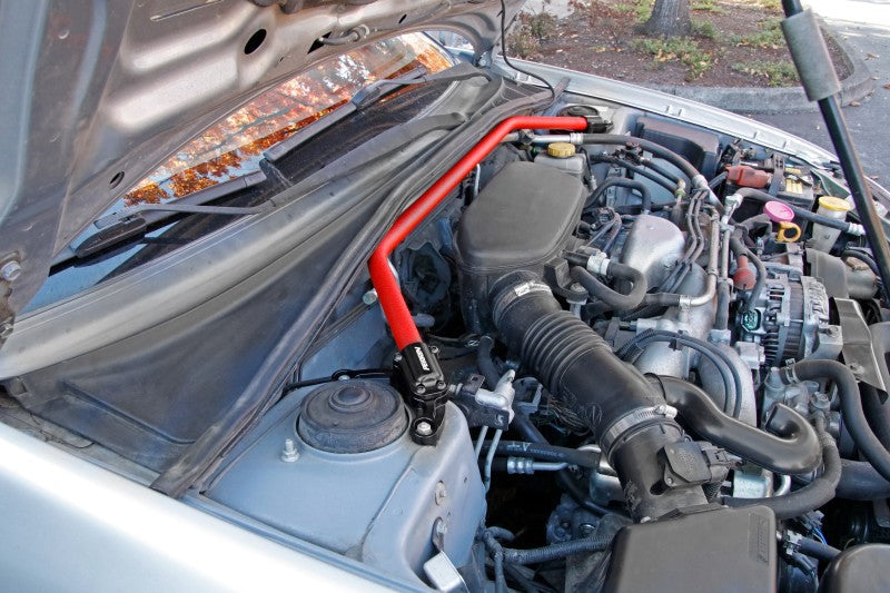 PERRIN [02-07 WRX, 04-07 STI] Strut Tower Brace Red | PSP-SUS-052RD