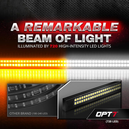 60-Inch Double Row LED Tailgate Warning Light Bar
