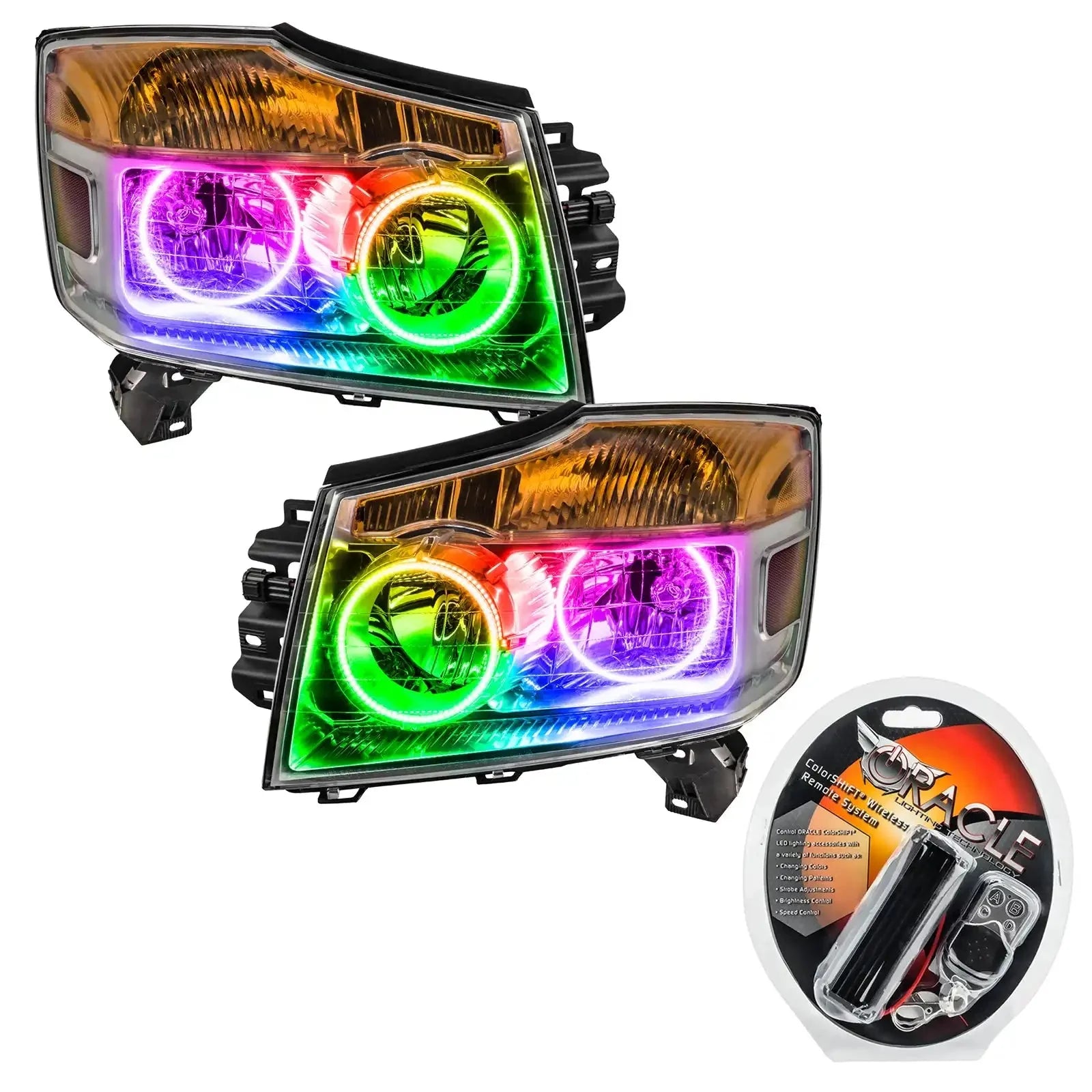 ORACLE Lighting 2008-2015 Nissan Armada Pre-Assembled Halo Headlights
