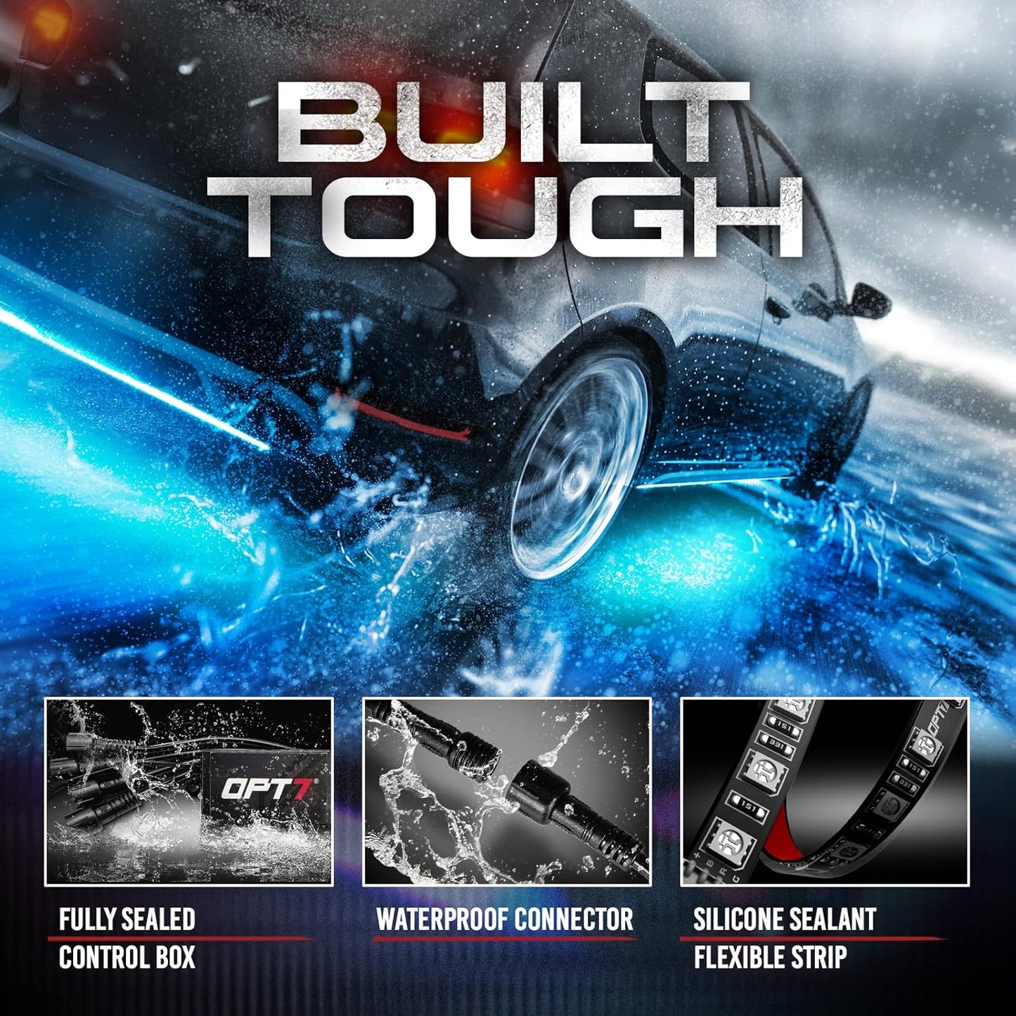 AURA Flexible LED Underglow Lighting Strip Kit