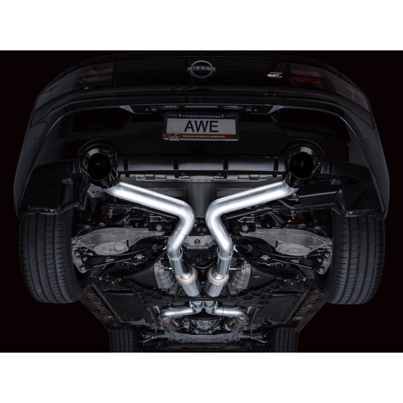 AWE 2023 Nissan Z RZ34 RWD Track Edition Catback Exhaust System w/ Diamond Black Tips