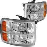 DNA Motoring HL-OH-034-CH-AM Headlight Assembly (Driver and Passenger Side)