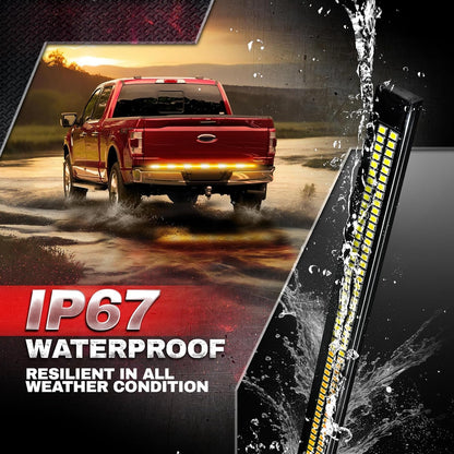 60-Inch Double Row LED Tailgate Warning Light Bar