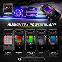 AURA PRO LED Grille Lighting Kit ( 4 x 12-Inch or 4 x 24-Inch) Bluetooth Enabled App - Full Color Spectrum