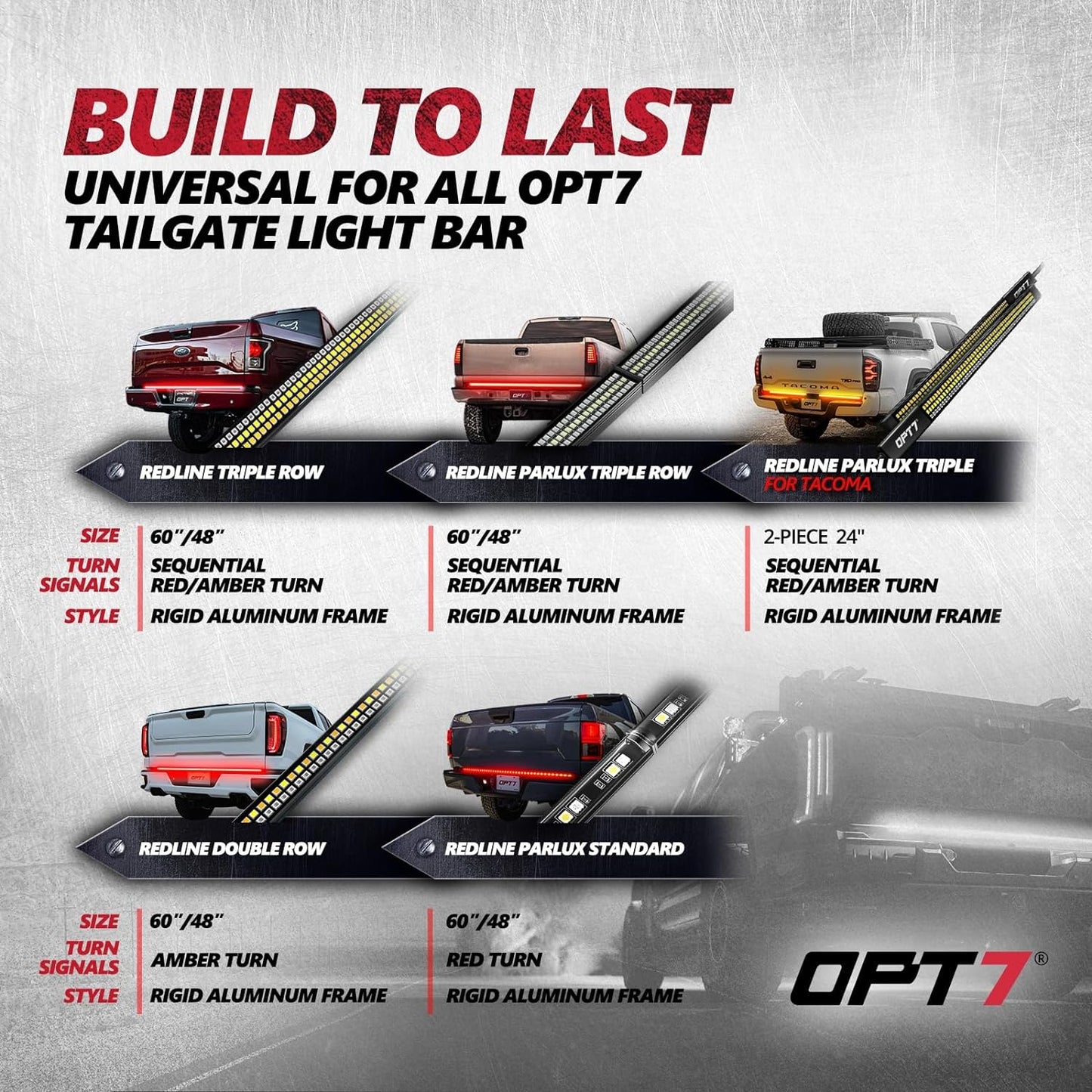 OPT7 Redline Dual 7-Pin Splitter with Reverse Wire to 43 Inches 4-Pin Extension Adapter Harness