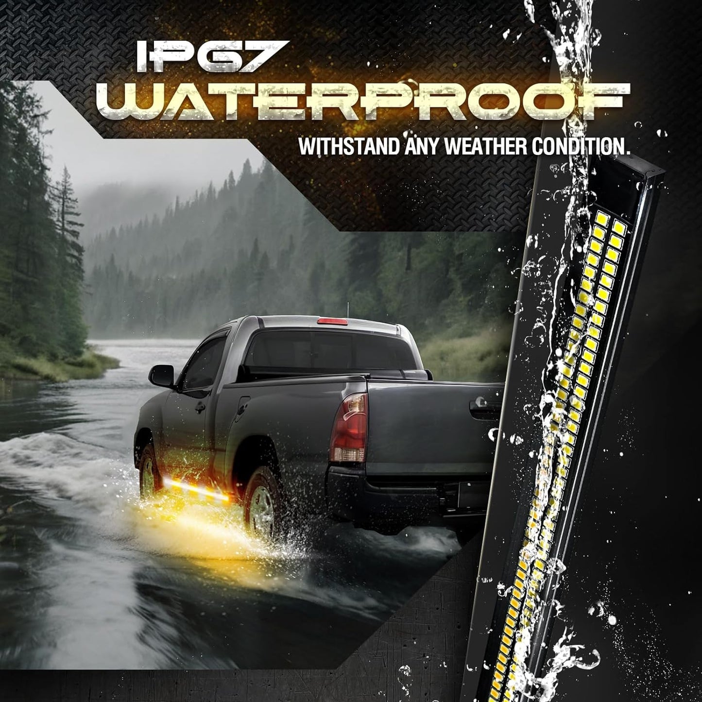 Sidekick Running Board Light 2PC 48-Inch with Warning Mode