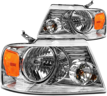 Dna Motoring Hlohf1504cham Headlight Assembly Driver And Passenger Side