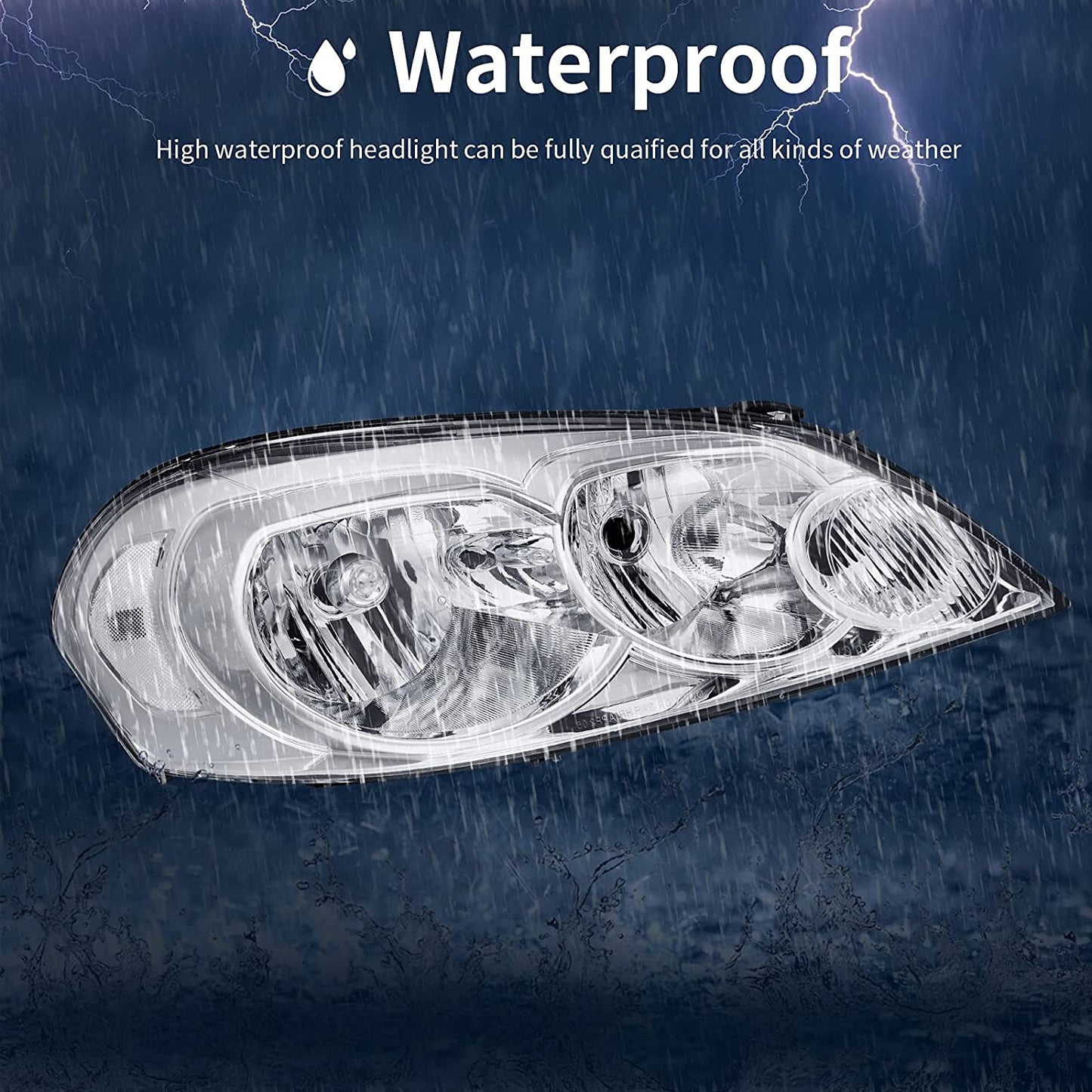 Autosaver88 Headlights Assembly Pair Compatible With 0613 Chevrolet Impala 1416 Chevy Limited 06 07 Monte Carlo Headlamp Replacement Chrome Housing Reflector A Clear Lens Oe